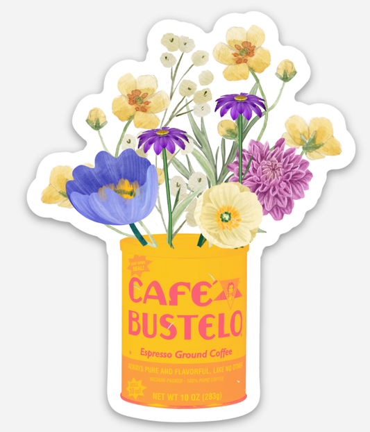 Cafe Bustelo Sticker – Trendy Vinyl Decal for Coffee Lovers