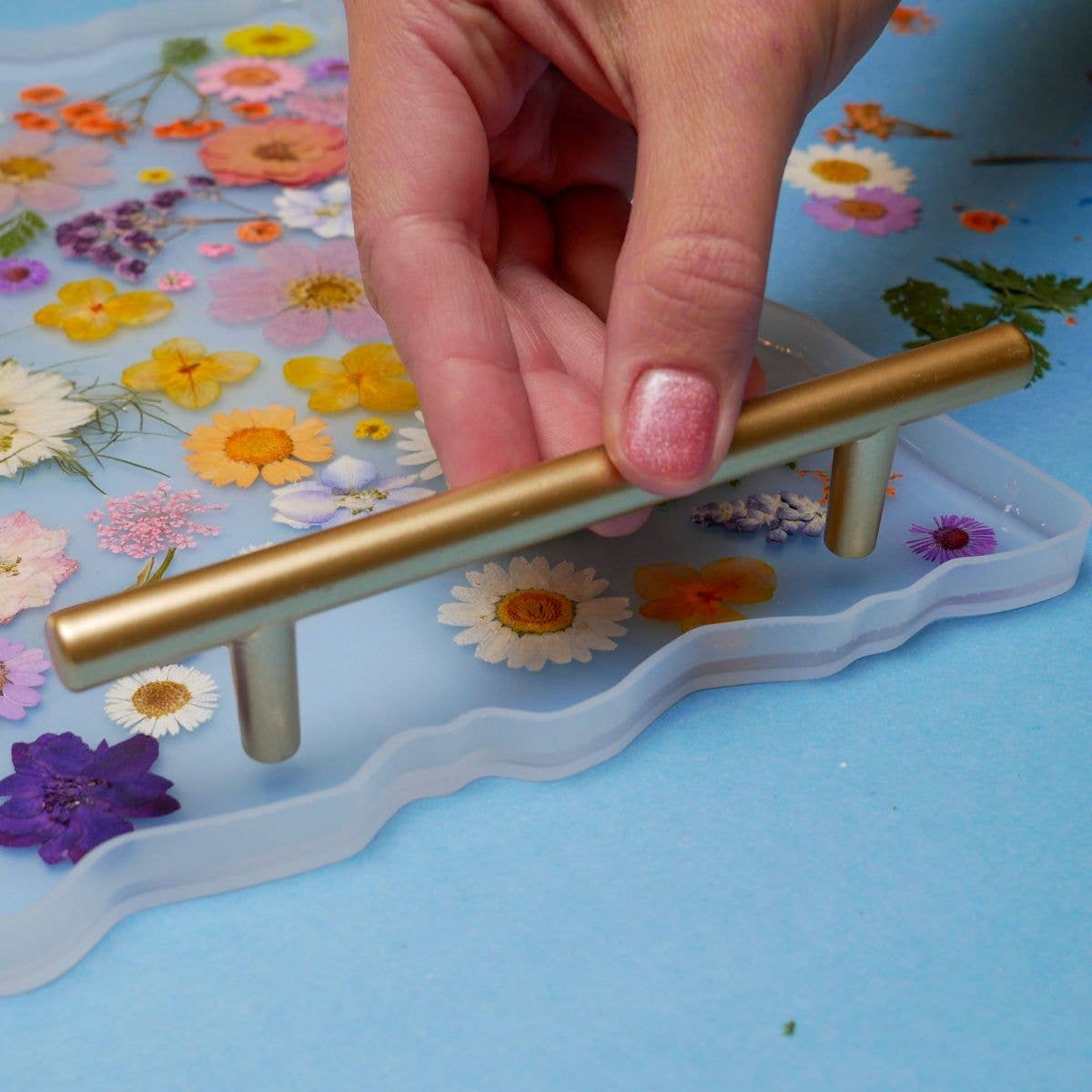 Floral Resin Serving Tray Craft Kit