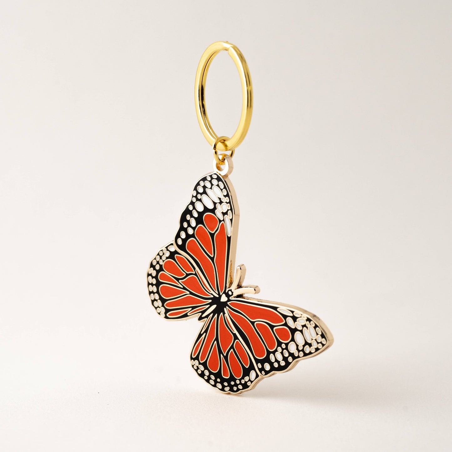 Monarch Butterfly Keychain Bag Charm,  Spring Gifts