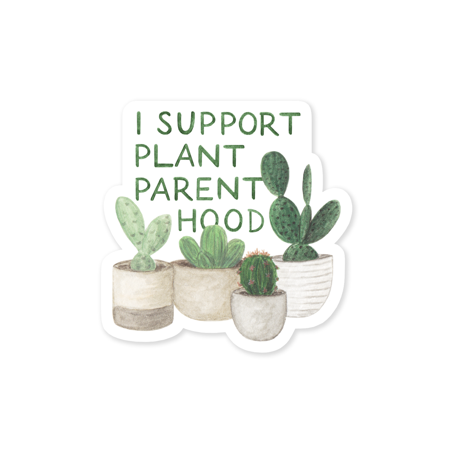 Planned Parenthood — Plant Pun Feminist Sticker