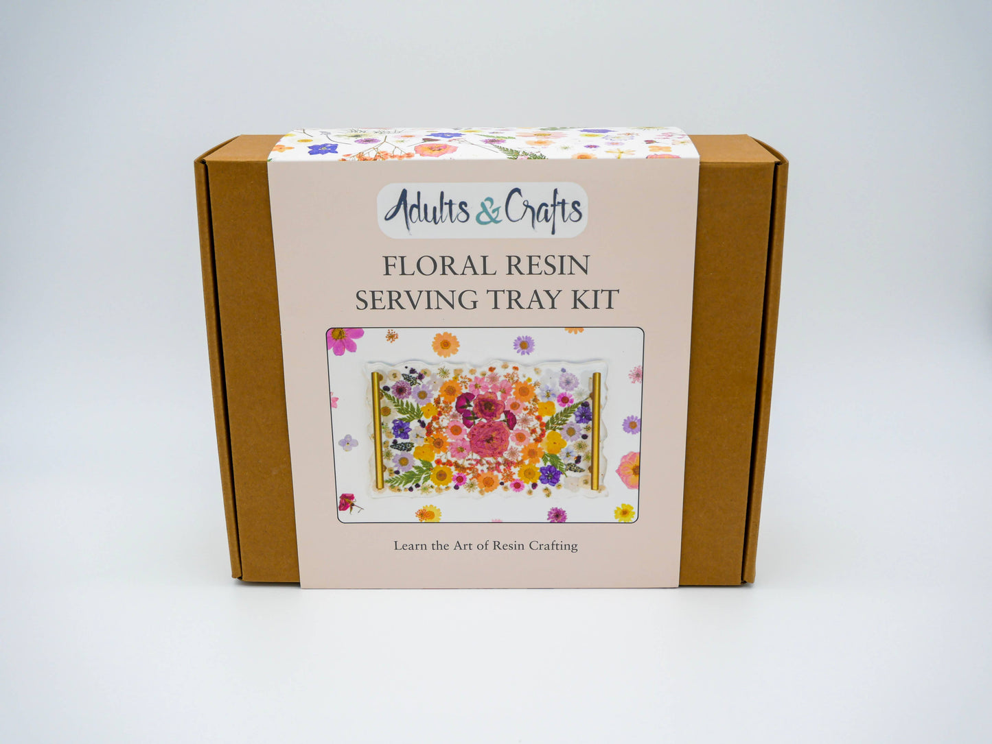 Floral Resin Serving Tray Craft Kit