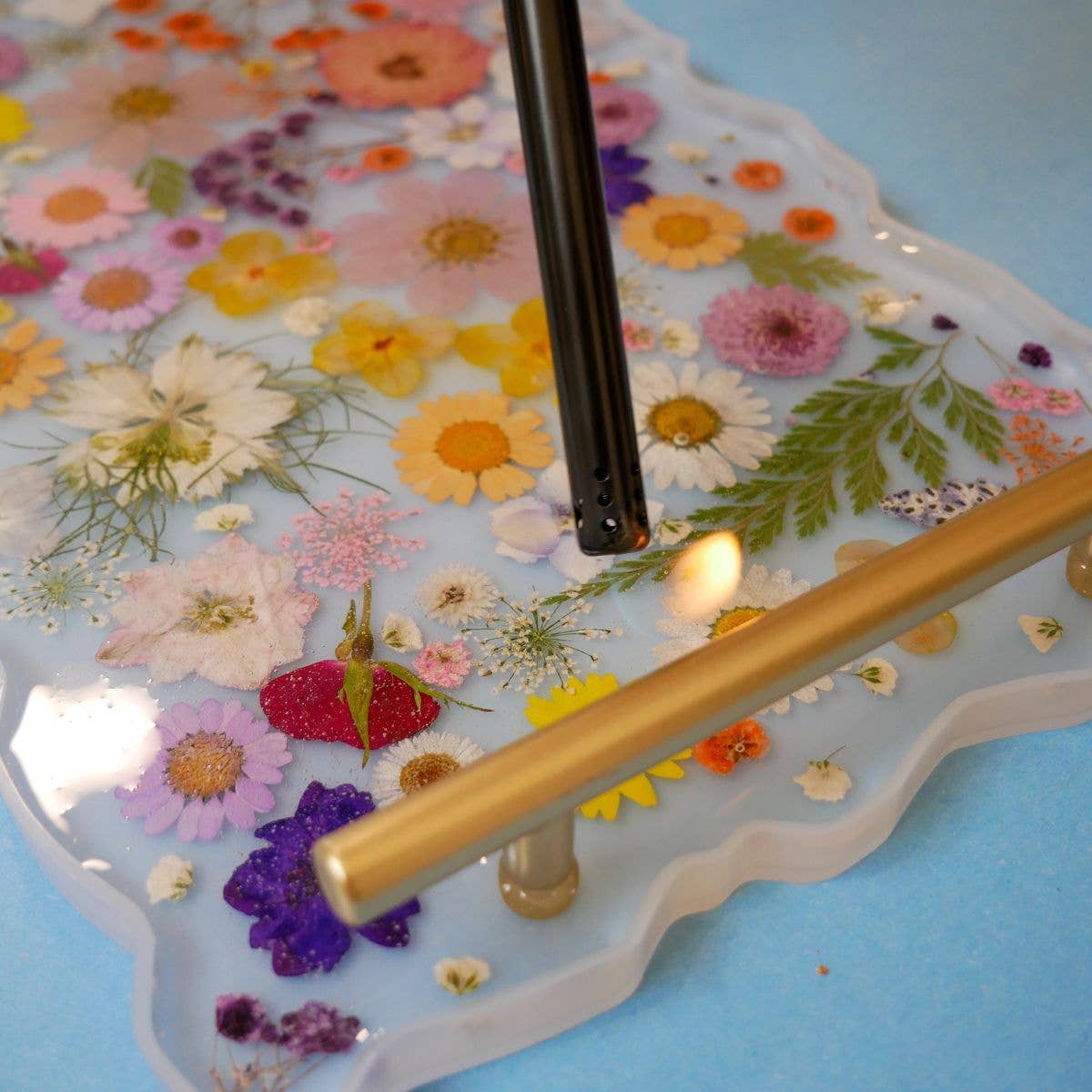 Floral Resin Serving Tray Craft Kit