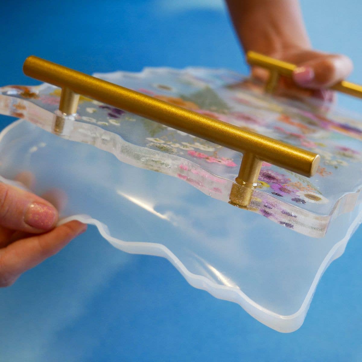 Floral Resin Serving Tray Craft Kit