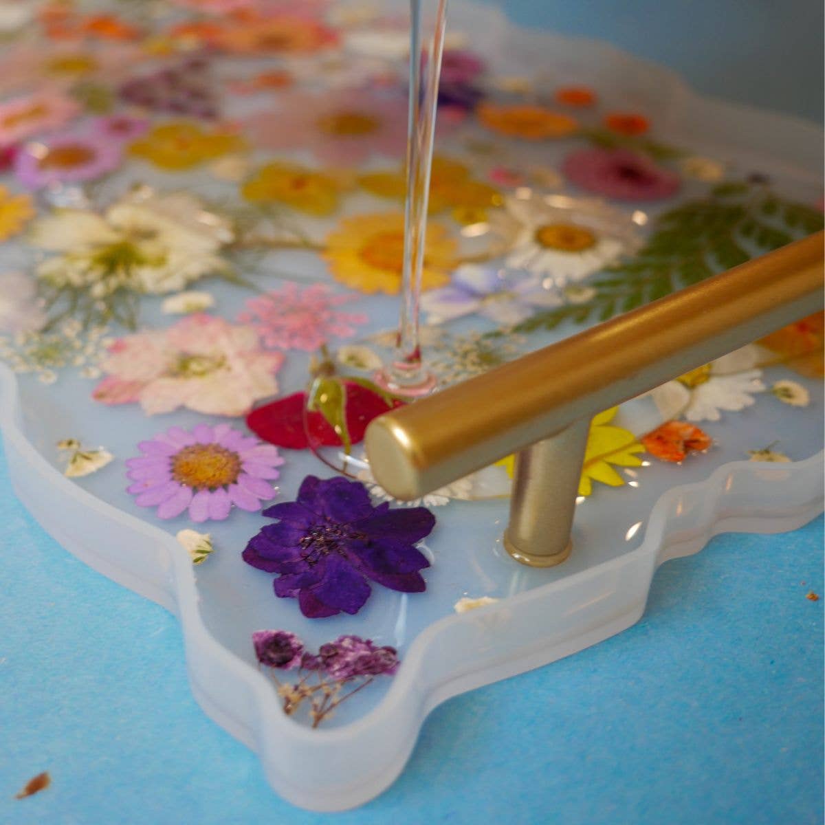 Floral Resin Serving Tray Craft Kit
