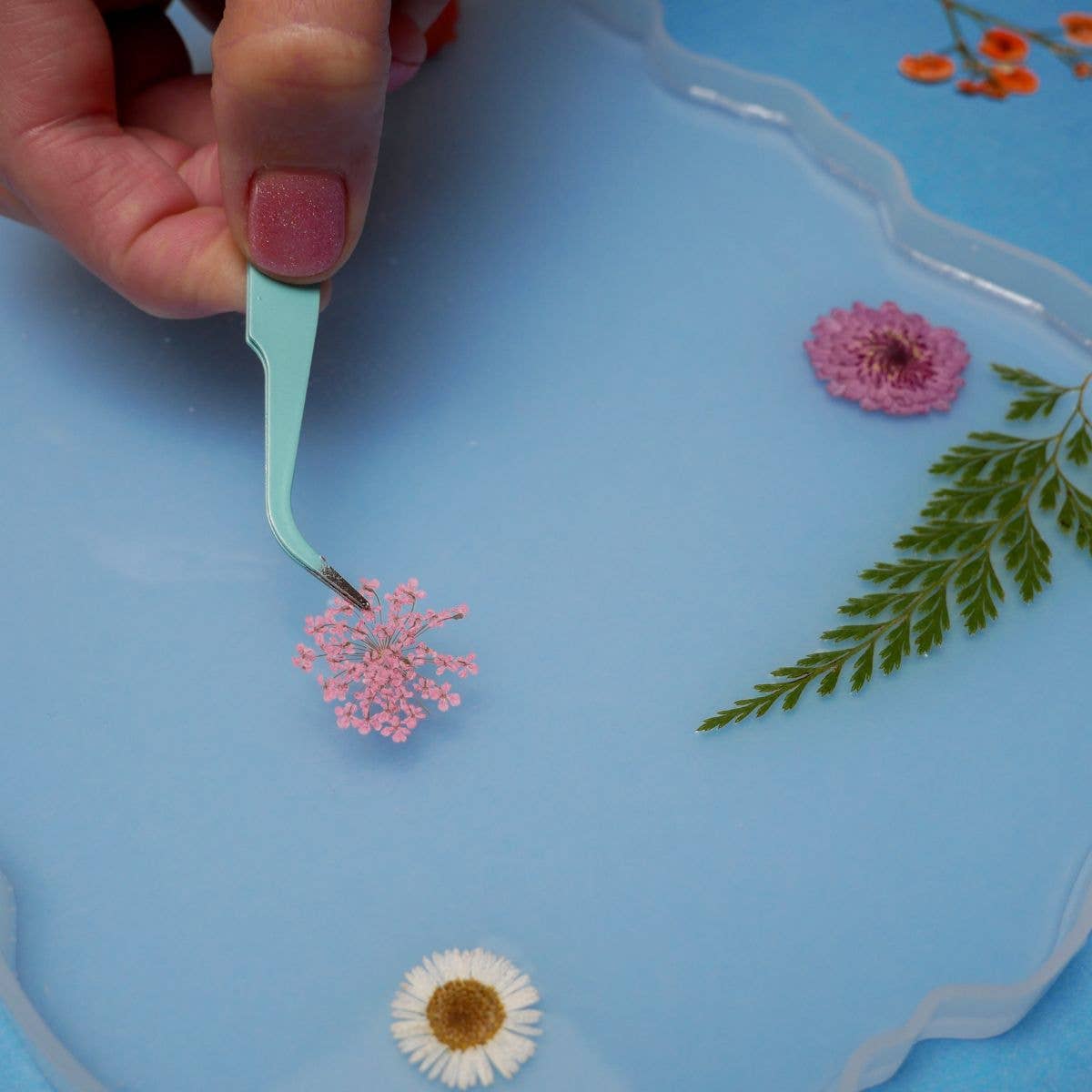Floral Resin Serving Tray Craft Kit